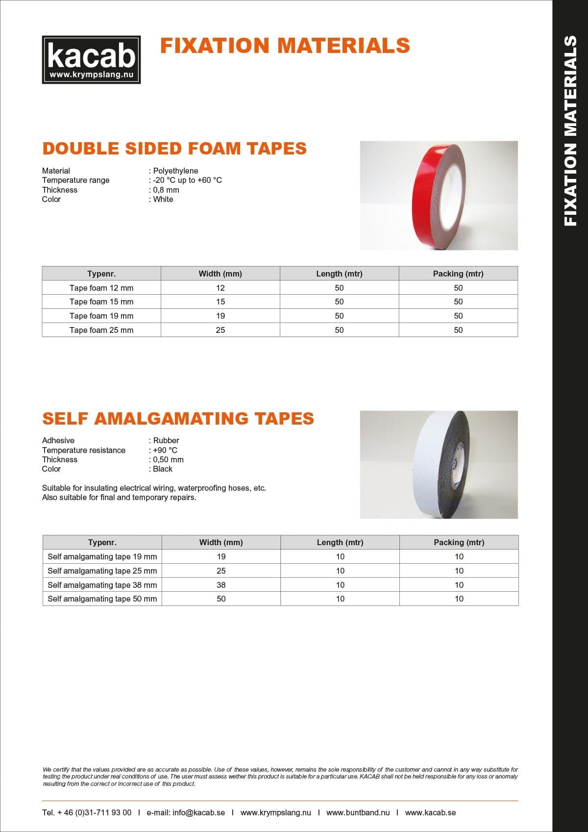 Double sided foam