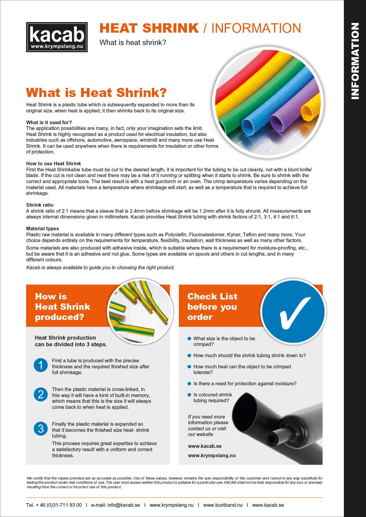 Guide to our Heat Shrink Tubing