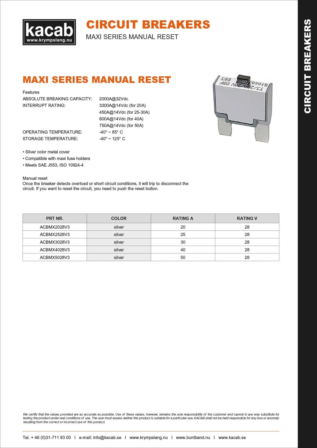 MAXI-SERIES-MANUAL-RESET