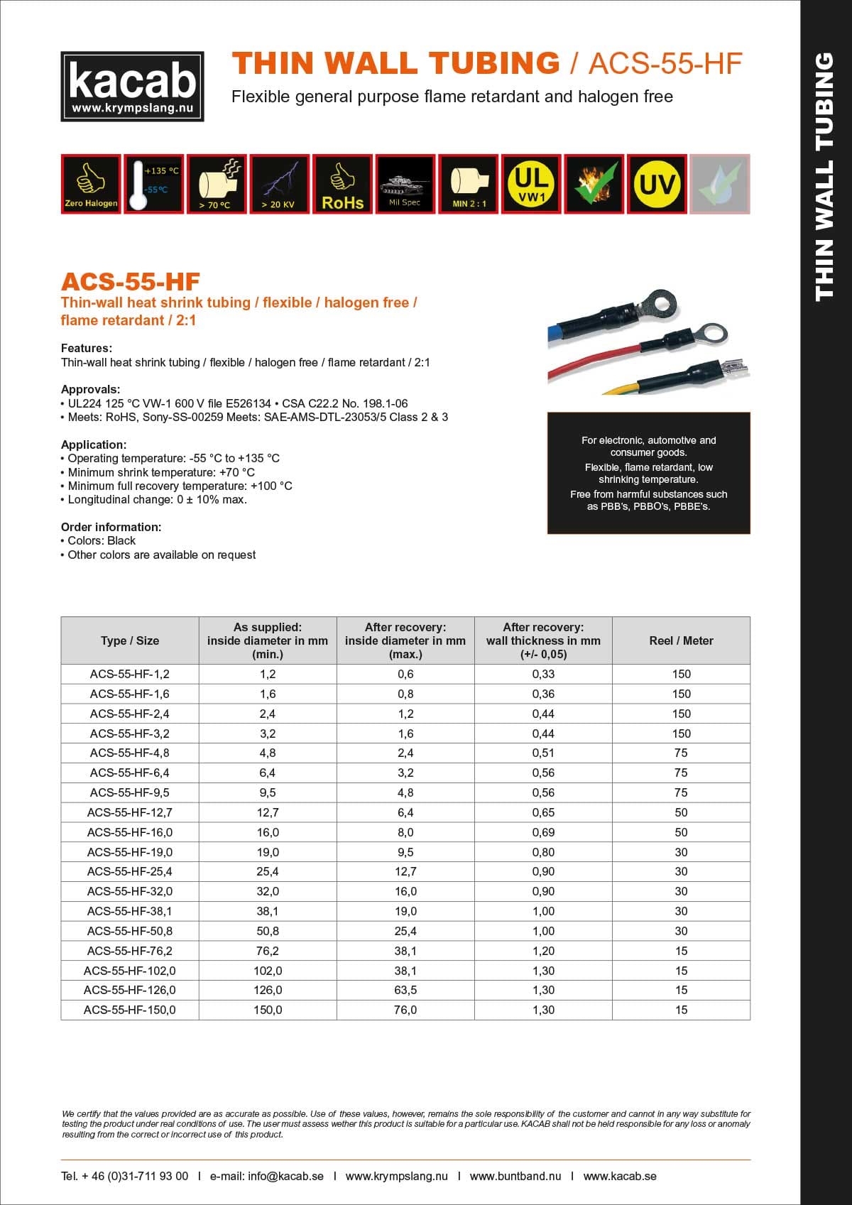 ACS-55-HF - Halogen-free