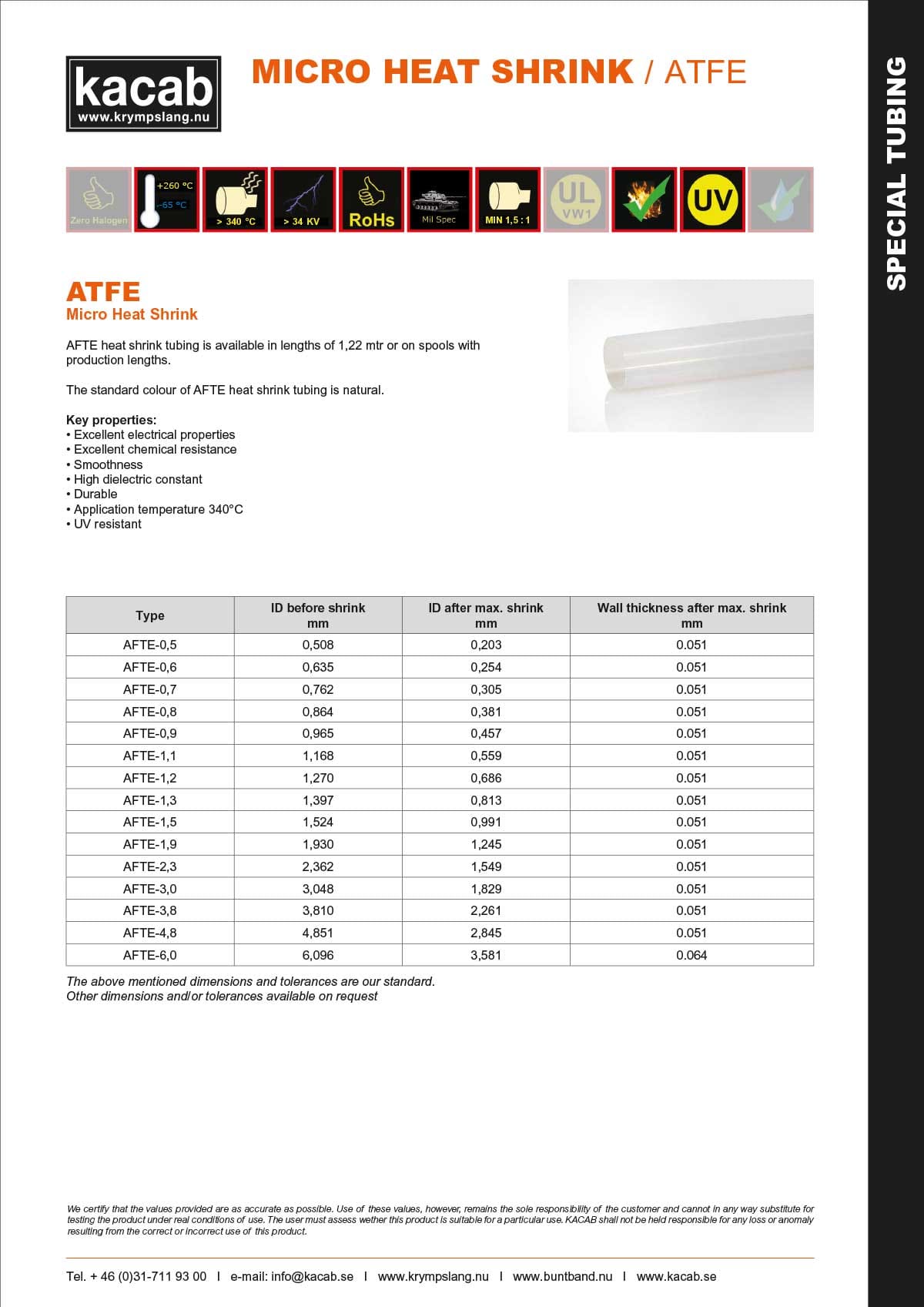 AFTE - MICRO HEAT SHRINK