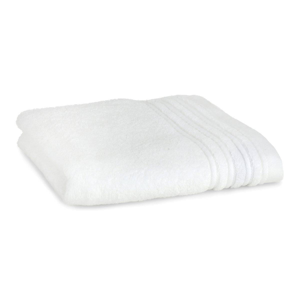 Håndklæde med broderet navn - hvid