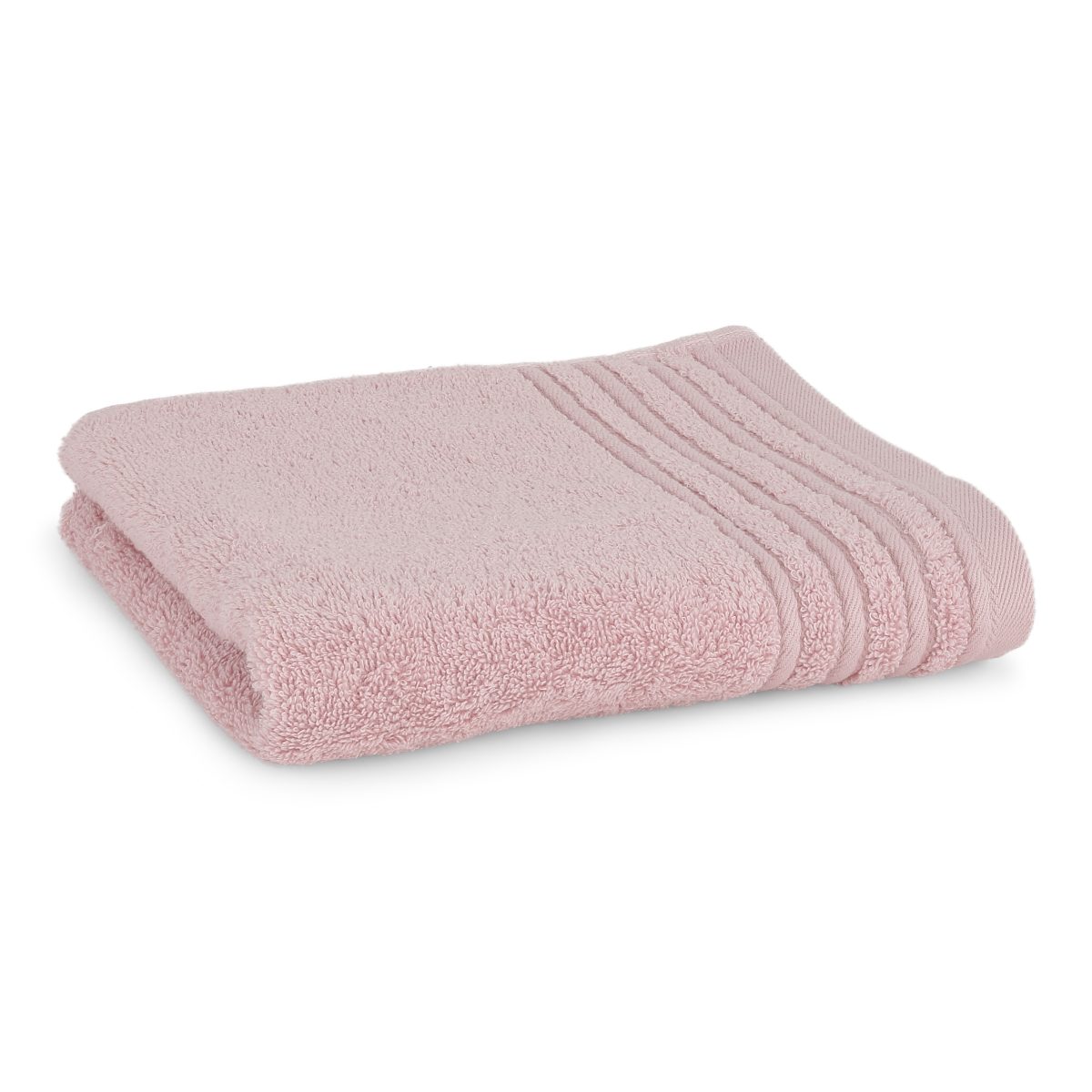 Håndklæde med broderet navn - rosa
