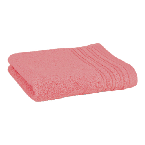 Håndklæde med broderet navn - coral