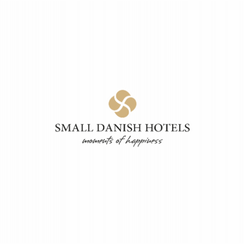 En gif der drejer rundt. Den forestiller small danish hotels logo. Omhandlende grafisk content.