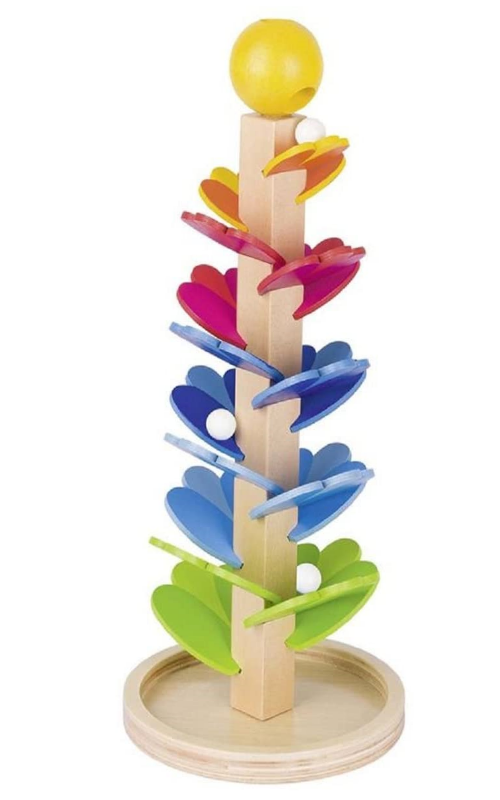 Murmelbahn von Goki, Turm, Murmeln, Kugeln, Spiel, Kinder, Pagoden-Form