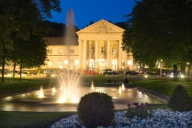 Das Casino von Aachen am Abend