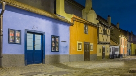 Franz Kafka huis in het gouden steegje Praag