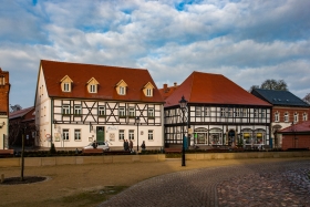 Altstadt Tangermünde am frühen morgen