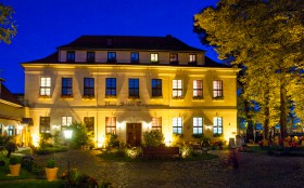 Hotel Schloss Tangermünde bij nacht