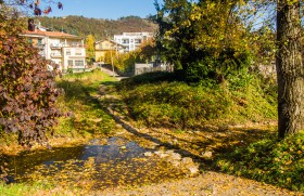 Een beekje bij Ponteranica bij Bergamo