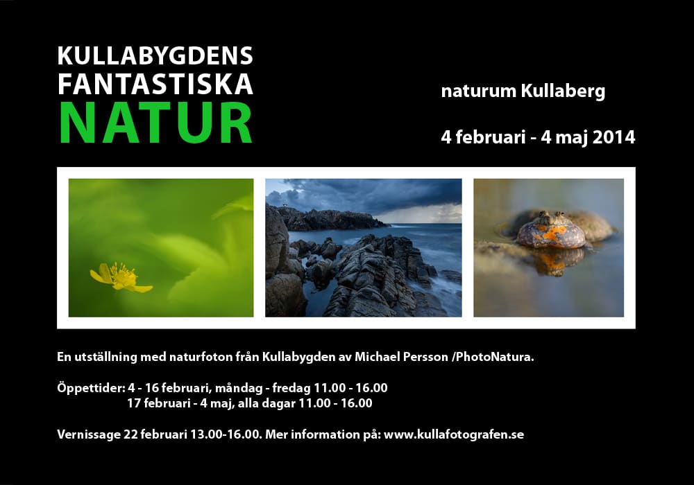 Kullafotografens utställning på naturum Kullaberg - fotograf Höganäs