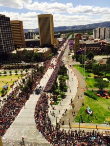 Juleparade Adelaide folk liner op