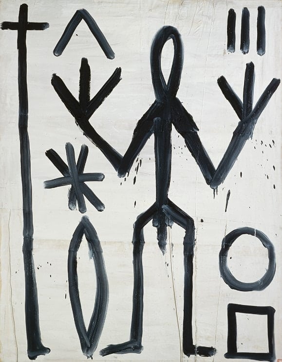 Billedkunstneren A.R. Penck på Museum Jorn  i Silkeborg.