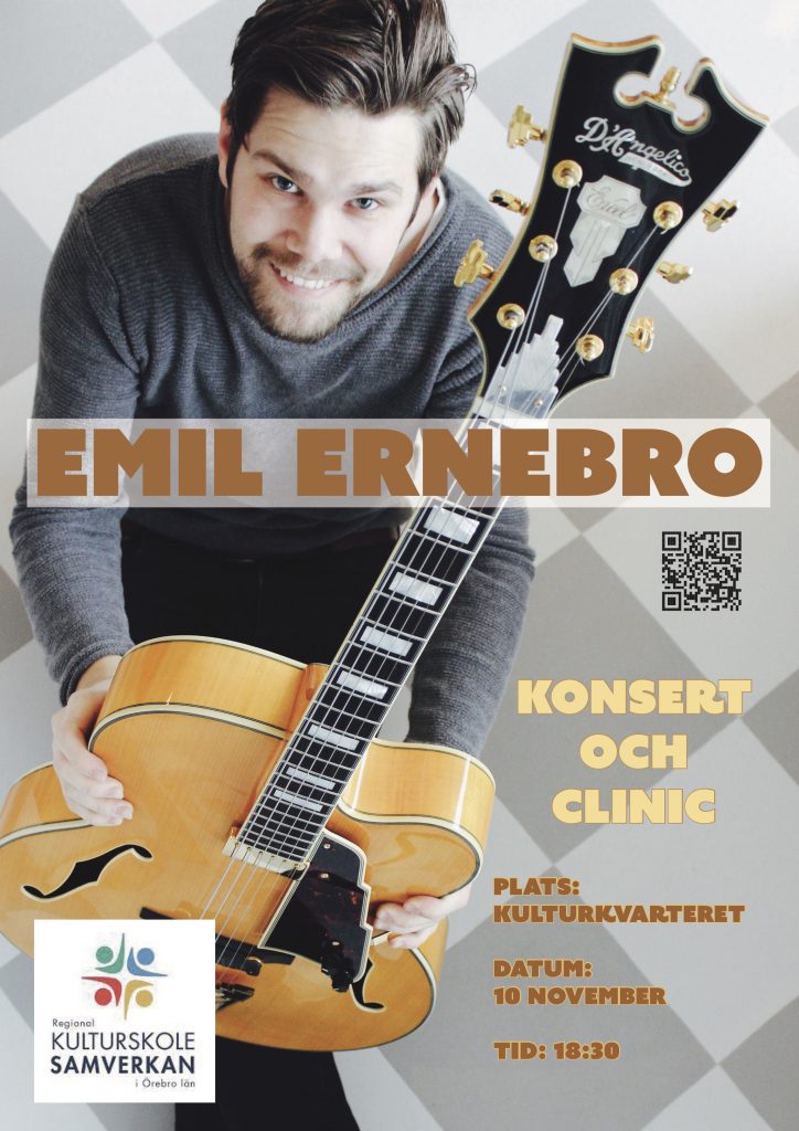 Gitarr-clinic och konsert 8 november 2021