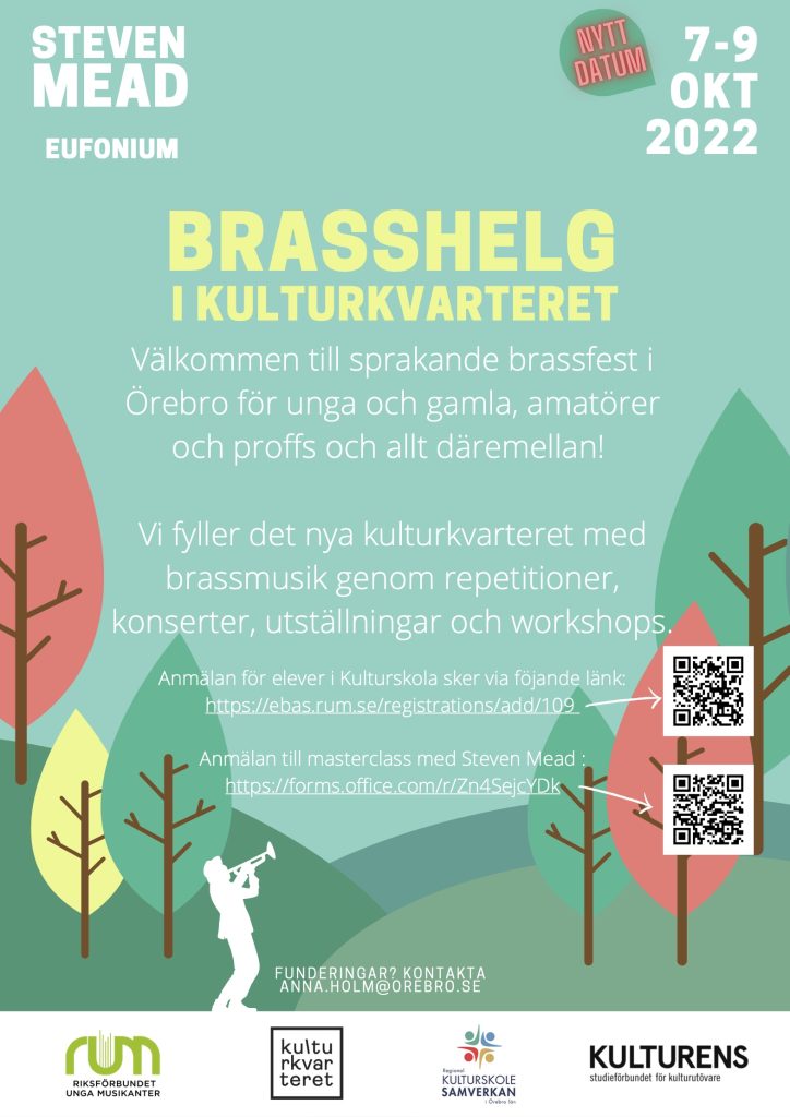 Brasshelg i Kulturkvarteret 7-9 oktober 2022