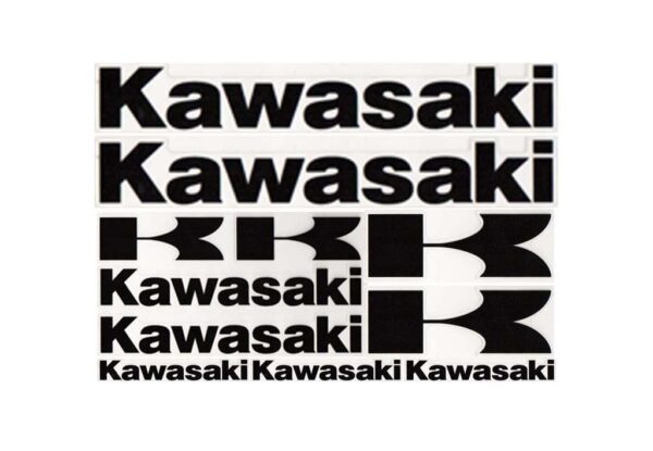 KIT 11 ADHESIVOS KAWASAKI BARNIZABLES (Pulse aquí para ver distintos colores) - Imagen 2