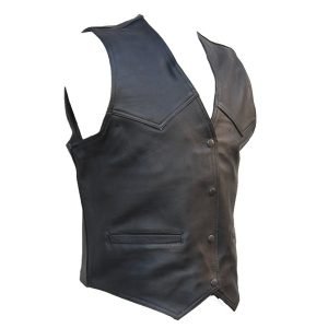 CHALECO PIEL NEGRO Mod. JACKAL Ref. 501081