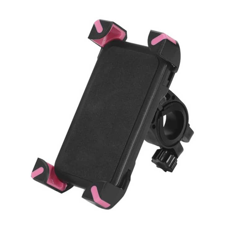 SOPORTE MANILLAR MOTO-BICI K-185 NEGRO Y ROSA