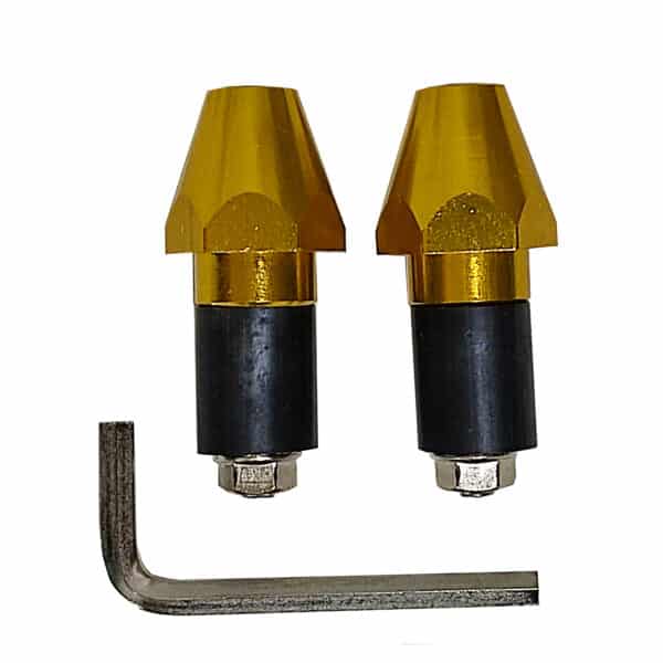 Par Terminales Aluminio Oro (Int. 17'5) Ref. 250301O