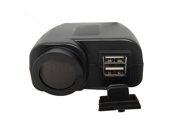CARGADOR USB 2 PUERTOS CON VOLTÍMETRO E INTERRUPTOR Ref. 900643 - Imagen 3