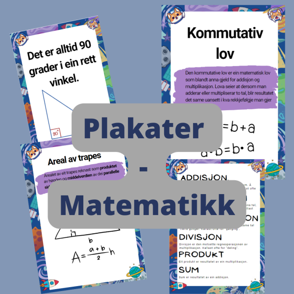 matematikk plakater