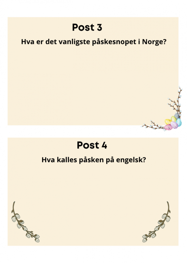 30-leken med påsketema