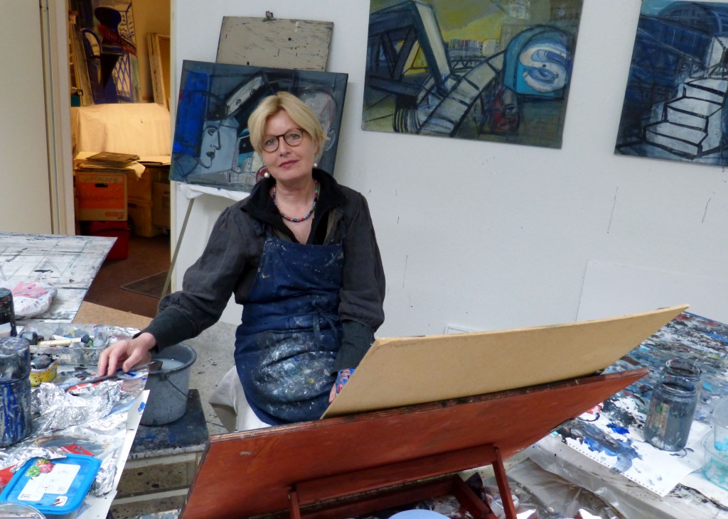 Ellen Fuhr in ihrem Atelier in Berlin-Pankow. Foto © Urszula Usakowska-Wolff