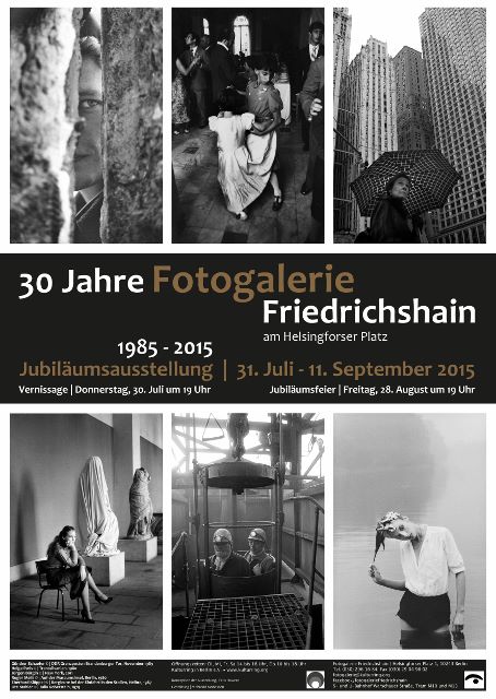 30 Jahre Fotogalerie, Plakat. Foto © Fotogalerie Friedrichshain