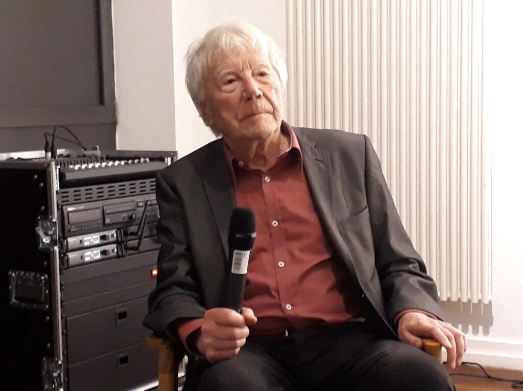 Tadeusz Rolke im Polnischen Institut Berlin, 5.11.2019. Foto © Urszula Usakowska-Wolff
