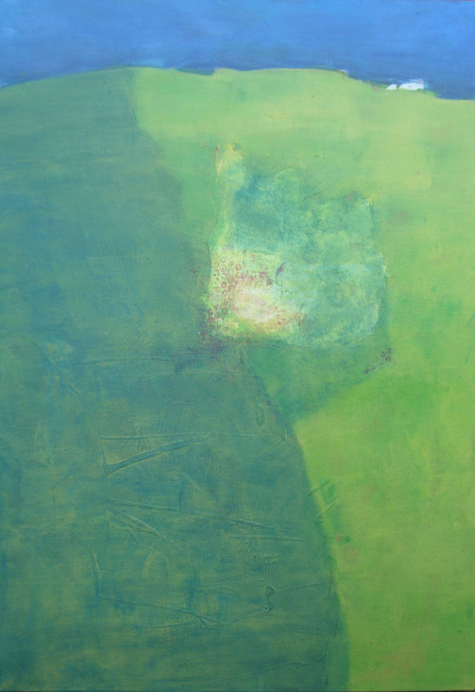 Landschaft (Acryl auf Leinwand) ist ein Bild von Christa Landig zur aktuellen online-Ausstellung der Künstlergruppe Kunst & Bündig.