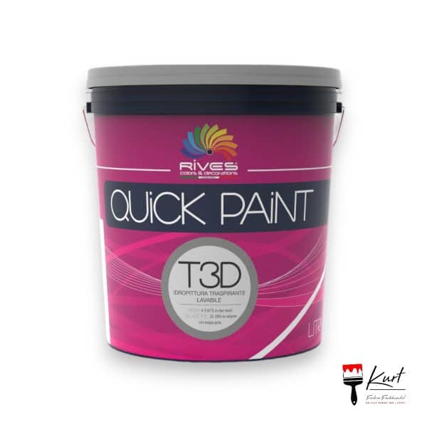 Rives Quick Paint T3D Dispersionsfarbe in Weiss Matt