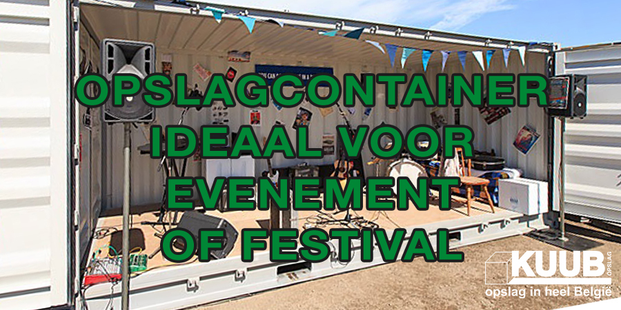 Opslagcontainer ideaal voor evenement Opslagcontainer ideaal voor evenement
