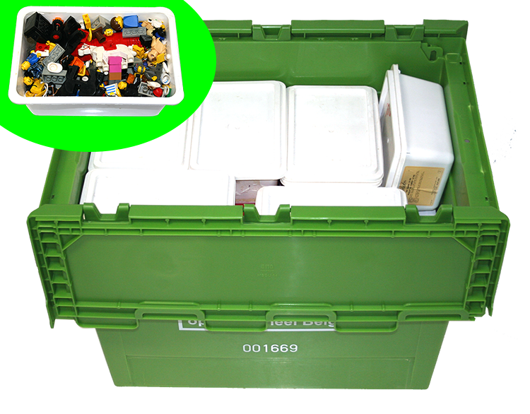 Tijdelijk oud speelgoud opslaan Breng je oud speelgoed zoals Lego, puzzels, ... naar het GreenBox Hotel voor opslag of laat het ophalen.