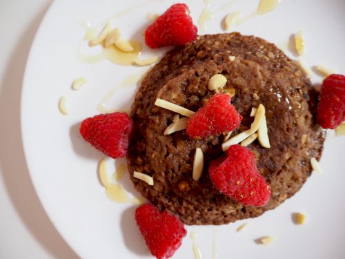 healthy mugcake met havermout en cacao