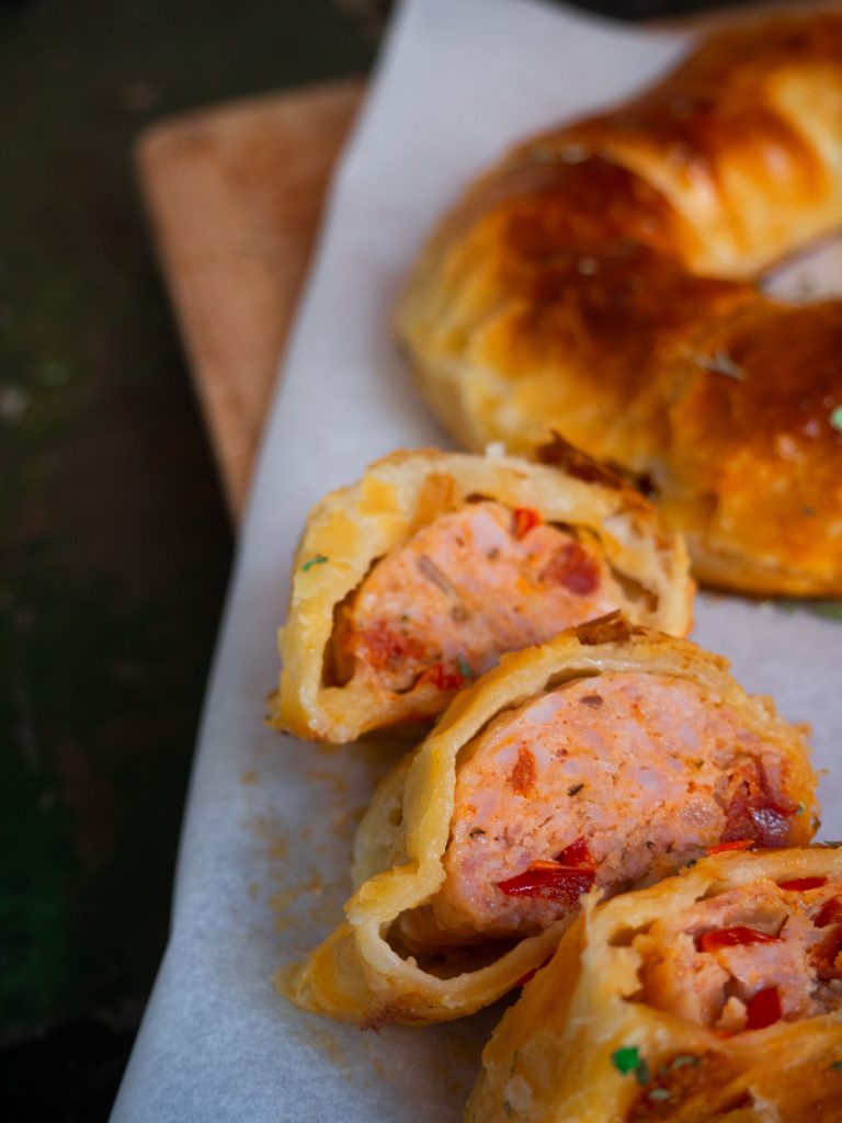 hartige banketletter met paprika en chorizo