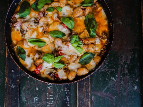 gnocchi bolognese met mozzarella