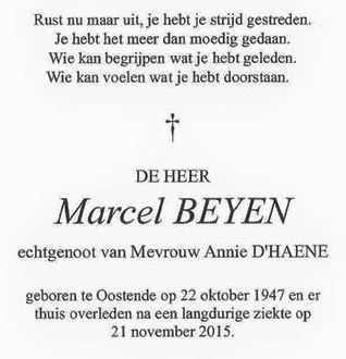 overlijden marcel beyen