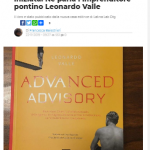 Dal 21 novembre in libreria “ADVANCED ADVISORY” di LEONARDO VALLE – Lab DFG Editore