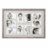 Multivue en ton bois couleur gris-beige pour 10 photos