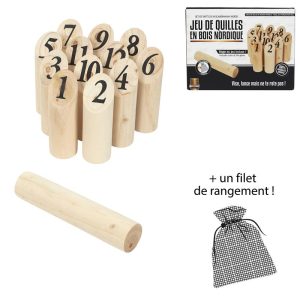 JEU DE QUILLES EN BOIS NORDIQUE