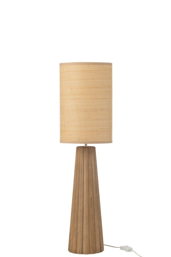 Lampe Parapluie Bois D'ailanthus Naturel Small – Image 3