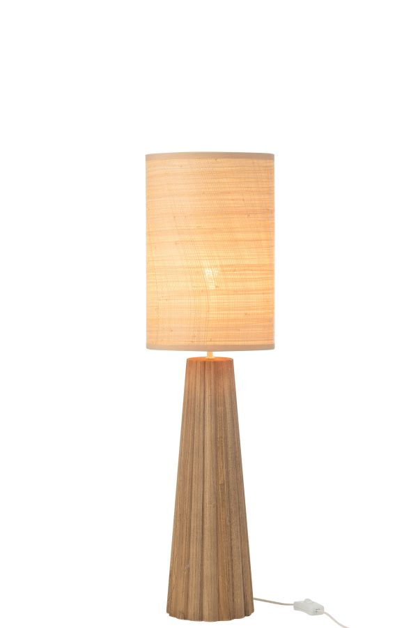 Lampe Parapluie Bois D'ailanthus Naturel Small – Image 2