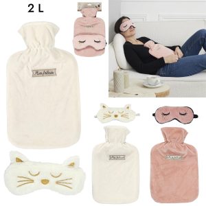 BOUILLOTTE 2L ET MASQUE EN SATIN