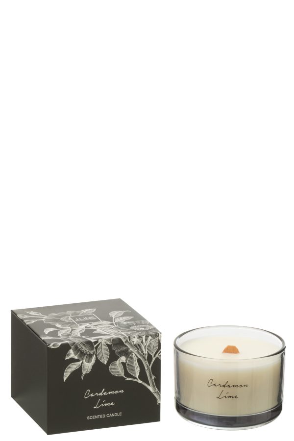 Bougie Parfumee Cardamome Citron Vert Cire Coco Small - 50heures