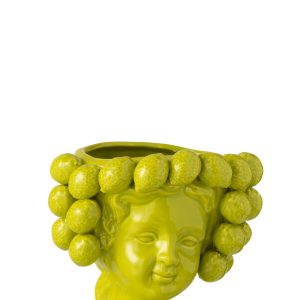 Cache-pot Citron Vert Fille Céramique Vert