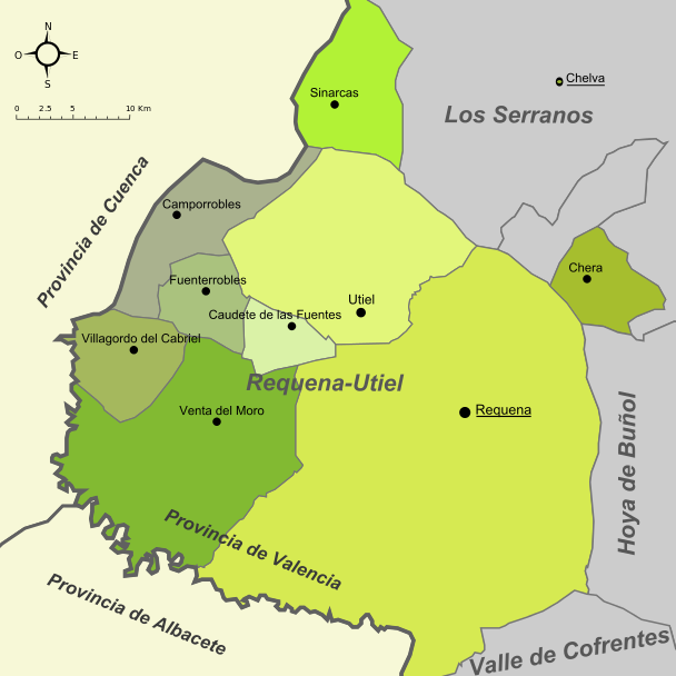 Mapa Plana Utiel-Requena