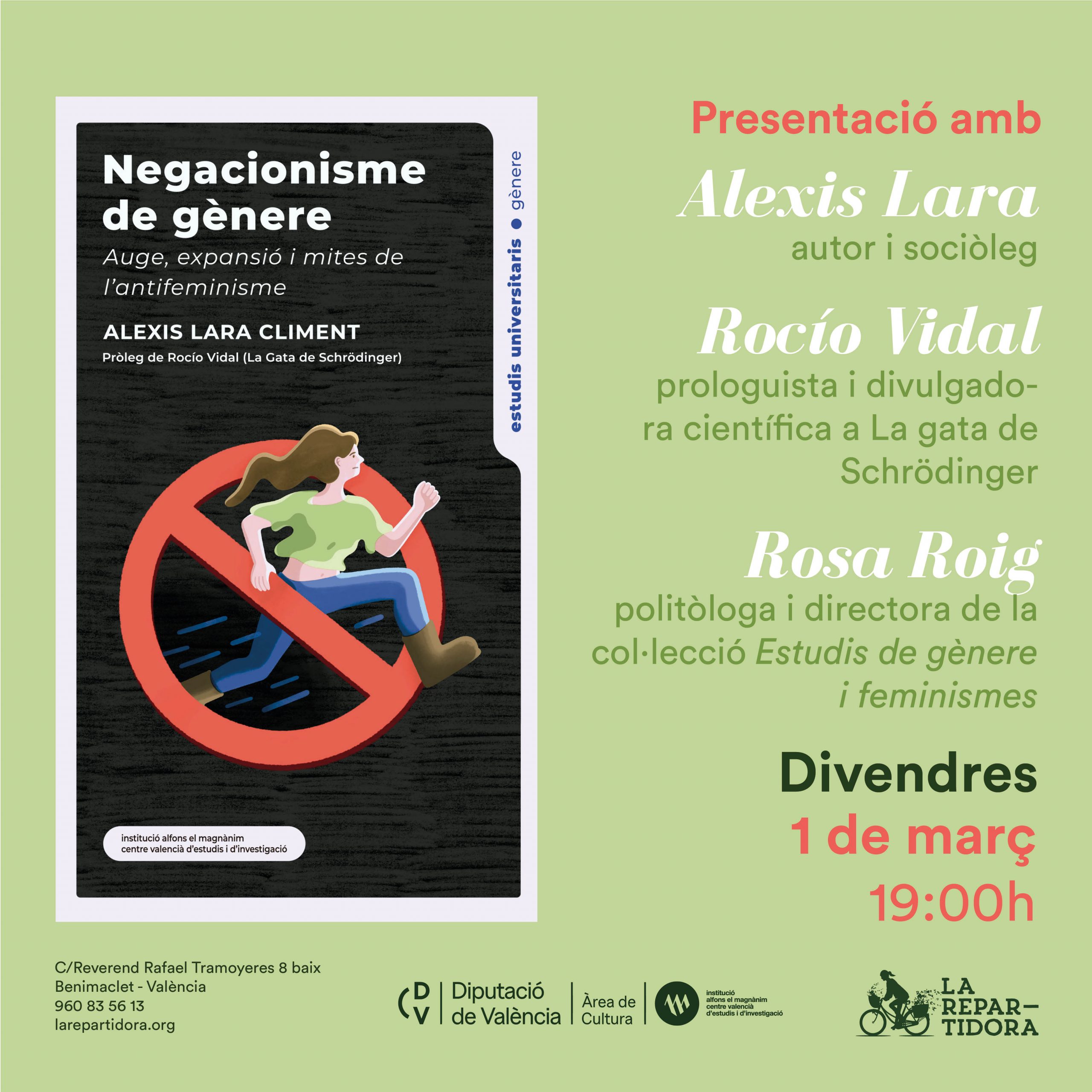 Presentació del llibre "Negacionisme de gènere. Auge, expansió i mites de l'antifeminisme".