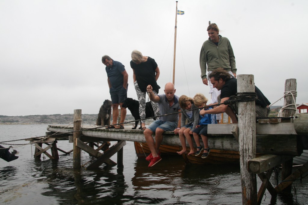 fishing on the jetti of lådfabriken