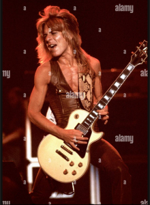Randy and his famous white les pail custome